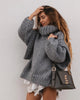 SnuggleChic™ Strikket oversized turtleneck