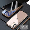 Magnetic Metal phone case with Privacy Screen Protector