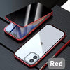 Magnetic Metal phone case with Privacy Screen Protector